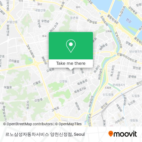 르노삼성자동차서비스 양천신정점 map