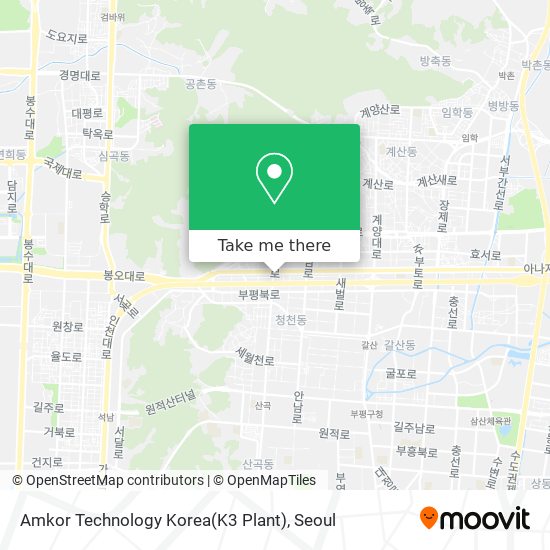 Amkor Technology Korea(K3 Plant) map
