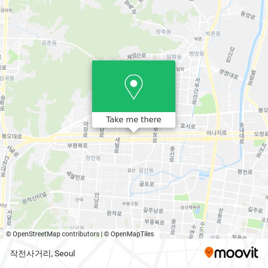 작전사거리 map