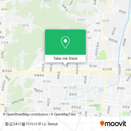 황금24시불가마사우나 map