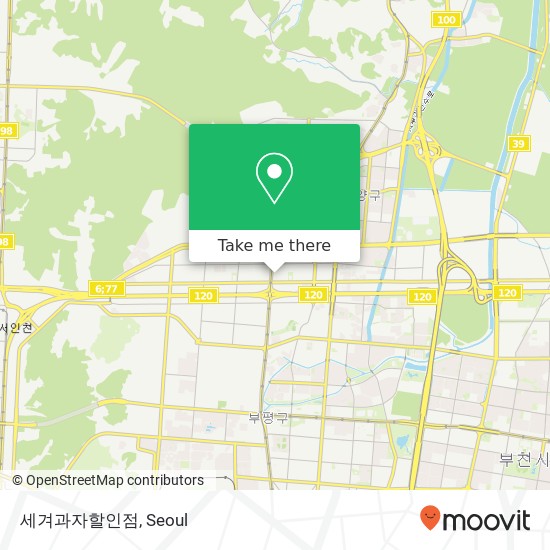 세겨과자할인점 map