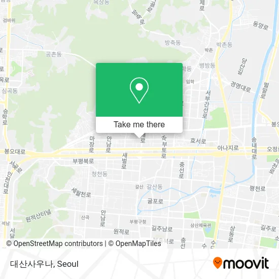대산사우나 map