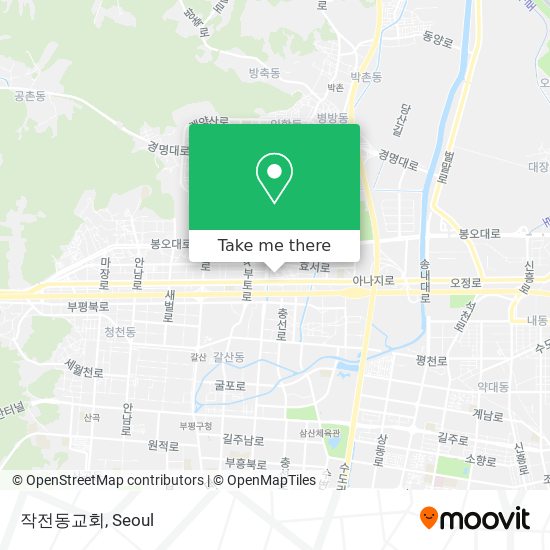 작전동교회 map
