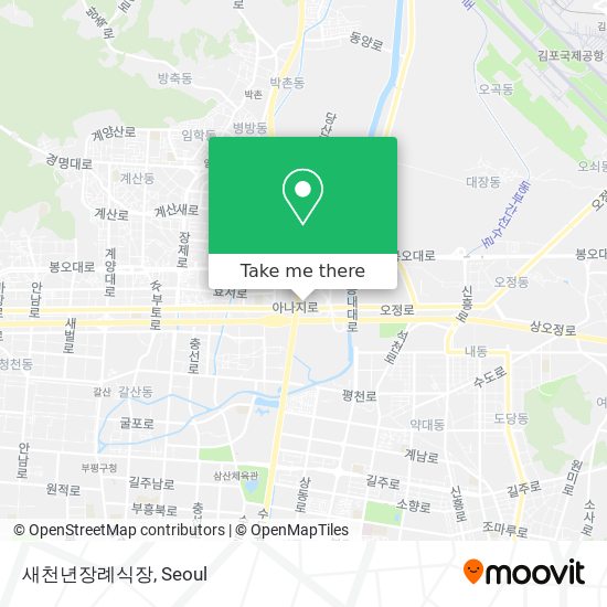 새천년장례식장 map