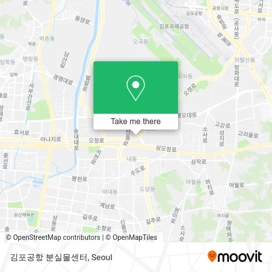 김포공항 분실물센터 map