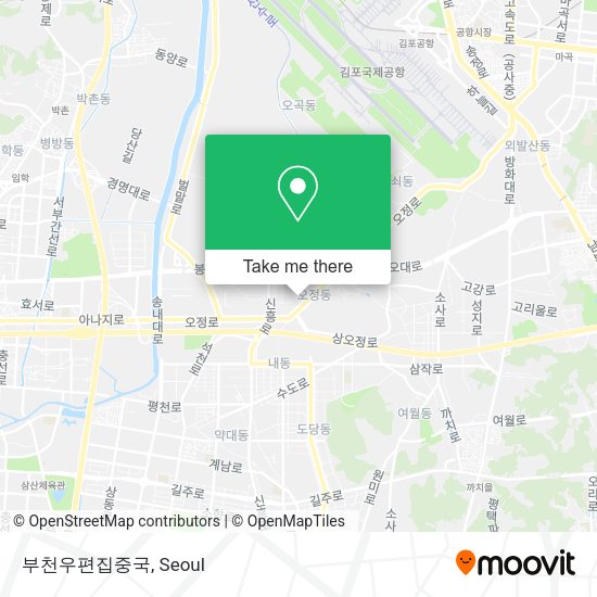 부천우편집중국 map