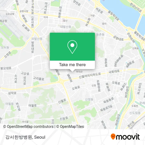 강서한방병원 map