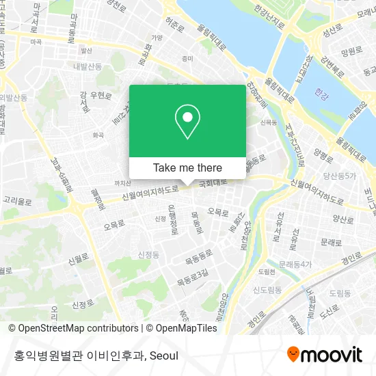 홍익병원별관 이비인후과 map