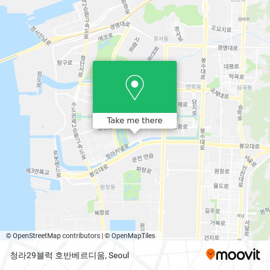 청라29블럭 호반베르디움 map