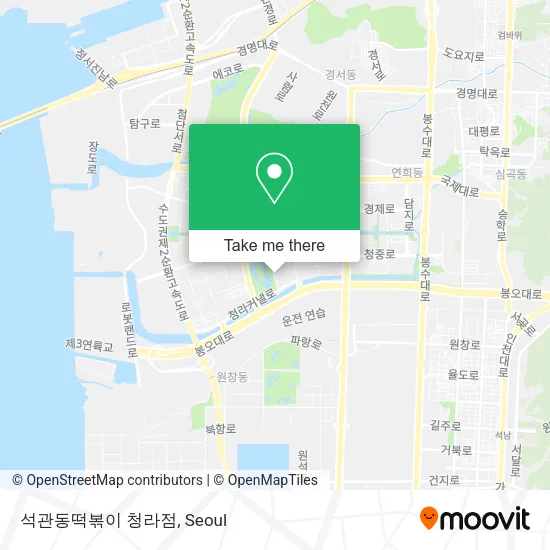 석관동떡볶이 청라점 map