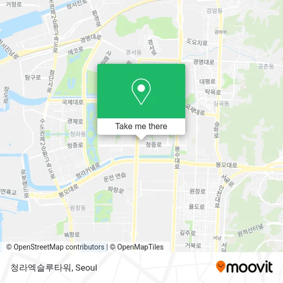 청라엑슬루타워 map