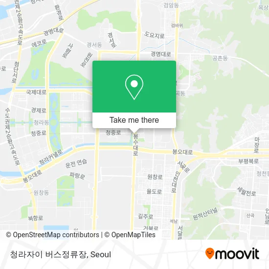 청라자이 버스정류장 map