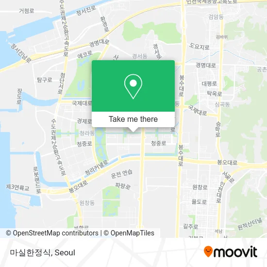 마실한정식 map