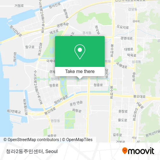 청라2동주민센터 map