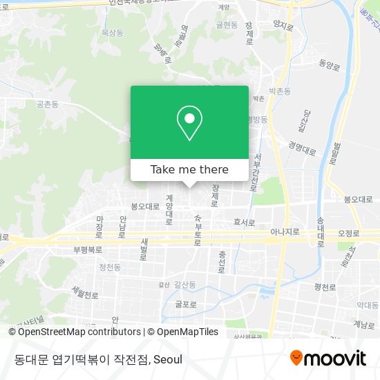 동대문 엽기떡볶이 작전점 map