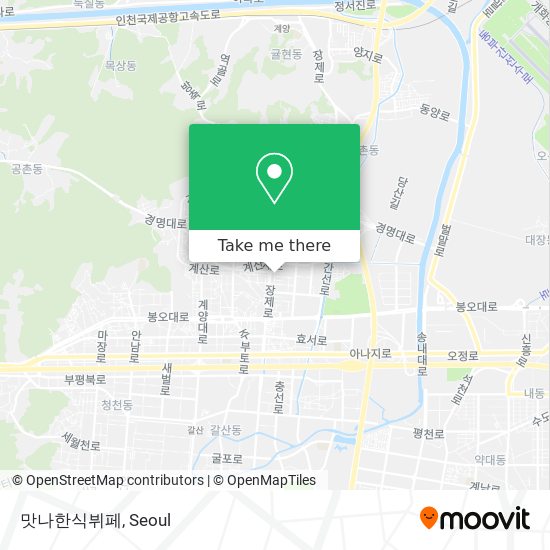 맛나한식뷔페 map