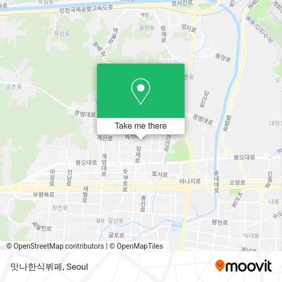 맛나한식뷔페 map