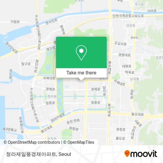 청라제일풍경채아파트 map