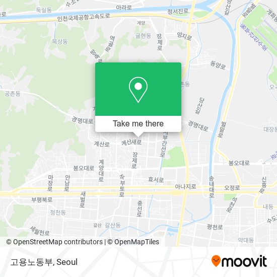 고용노동부 map