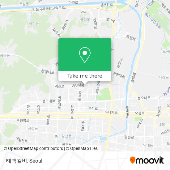 태백갈비 map