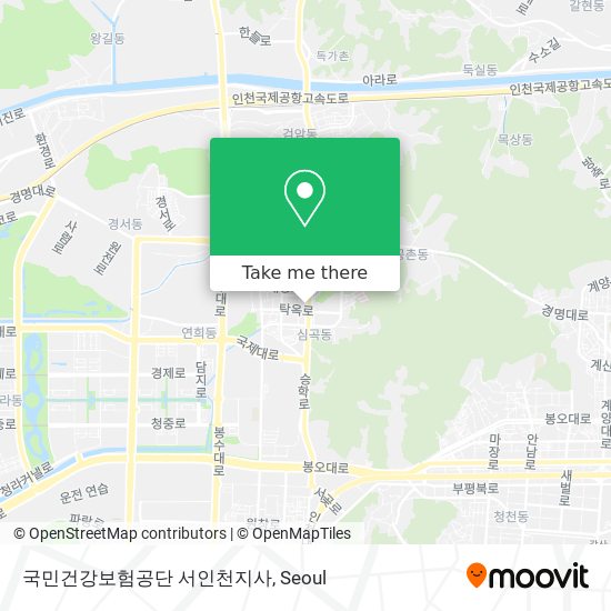 국민건강보험공단 서인천지사 map