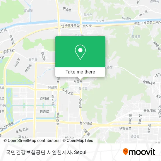 국민건강보험공단 서인천지사 map