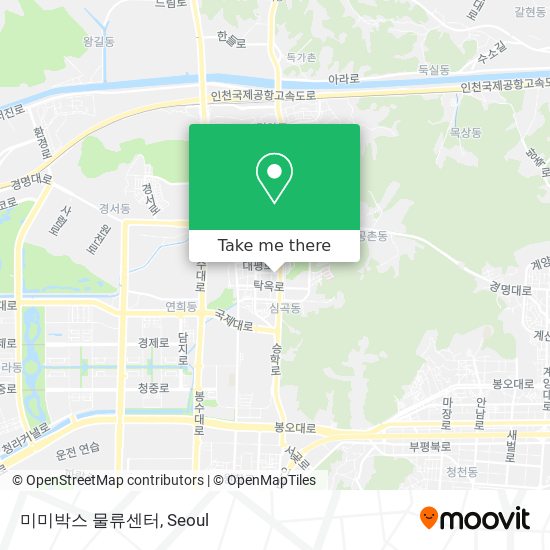 미미박스 물류센터 map