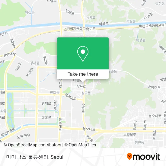 미미박스 물류센터 map