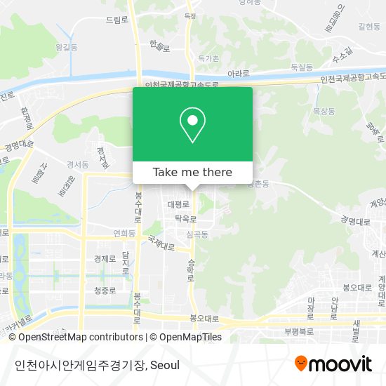 인천아시안게임주경기장 map