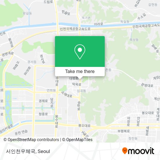 서인천우체국 map
