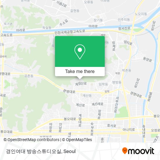 경인여대 방송스튜디오실 map