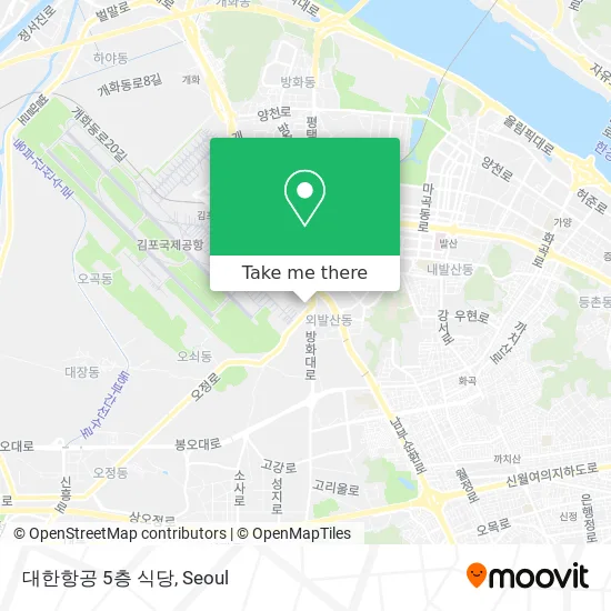 대한항공 5층 식당 map