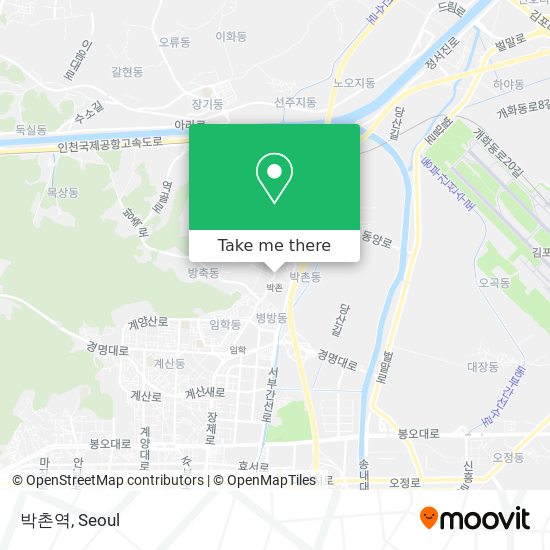 박촌역 map