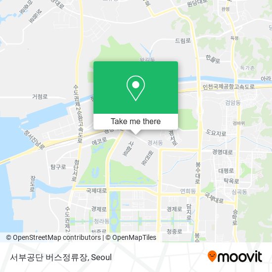 서부공단 버스정류장 map