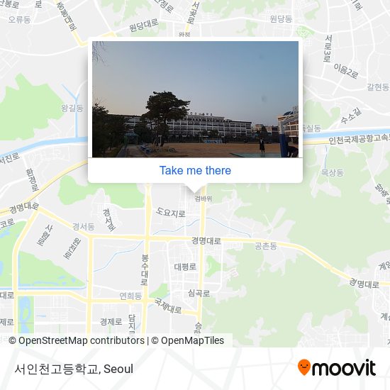 서인천고등학교 map
