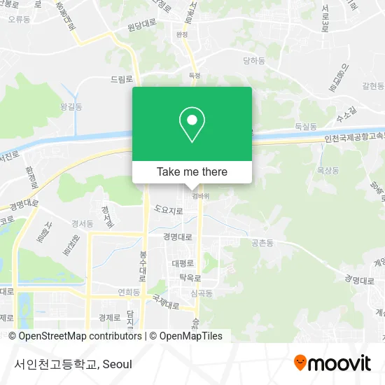 서인천고등학교 map