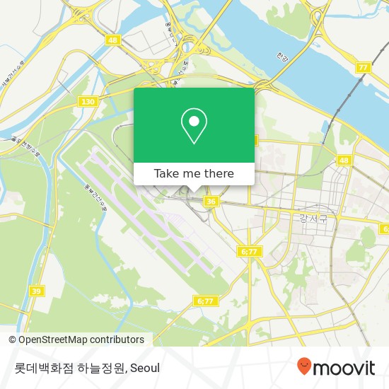 롯데백화점 하늘정원 map