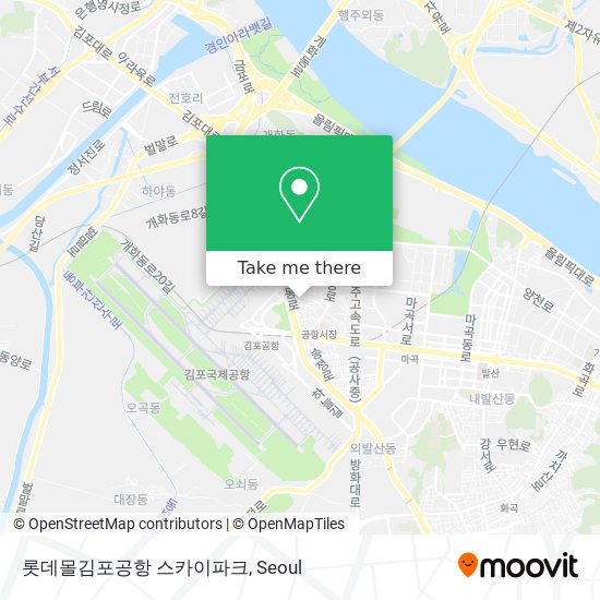 롯데몰김포공항 스카이파크 map