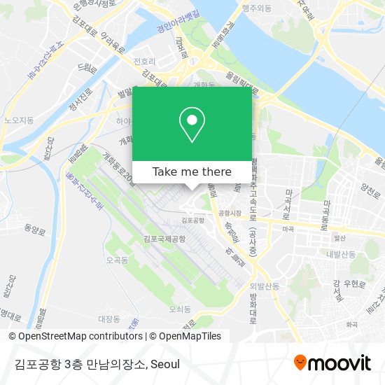 김포공항 3층 만남의장소 map