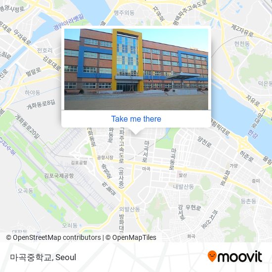 마곡중학교 map