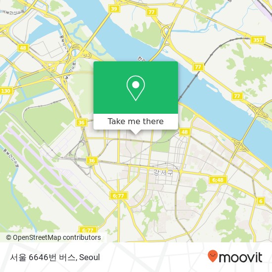 서울 6646번 버스 map
