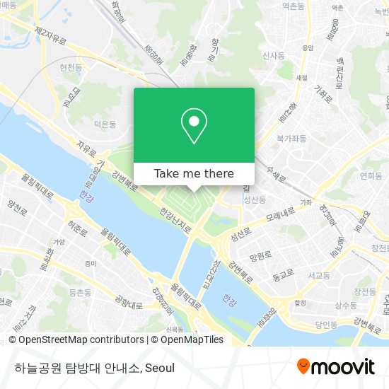 하늘공원 탐방대 안내소 map