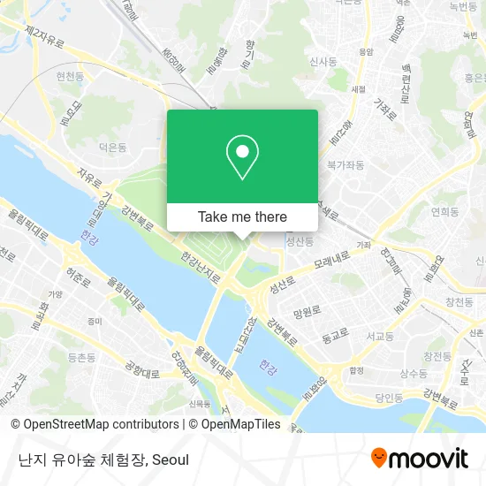 난지 유아숲 체험장 map