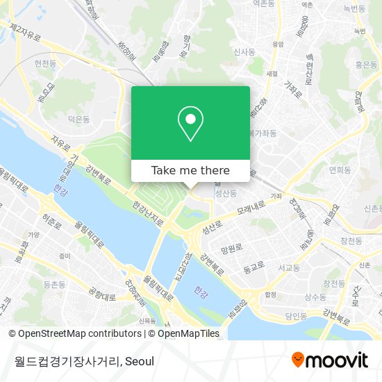 월드컵경기장사거리 map