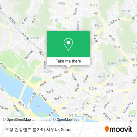 오성 건강랜드 불가마 사우나 map