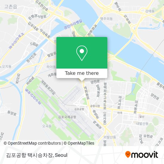 김포공항 택시승차장 map