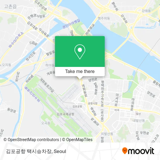 김포공항 택시승차장 map
