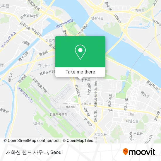 개화산 랜드 사우나 map