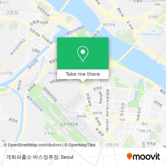 개화파출소 버스정류장 map