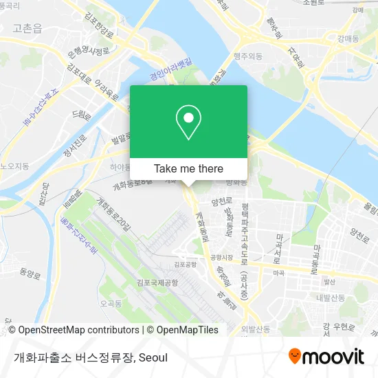 개화파출소 버스정류장 map